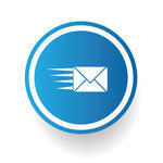 Notification Flat Design Email Sign Vector Envelope Icon Email Design