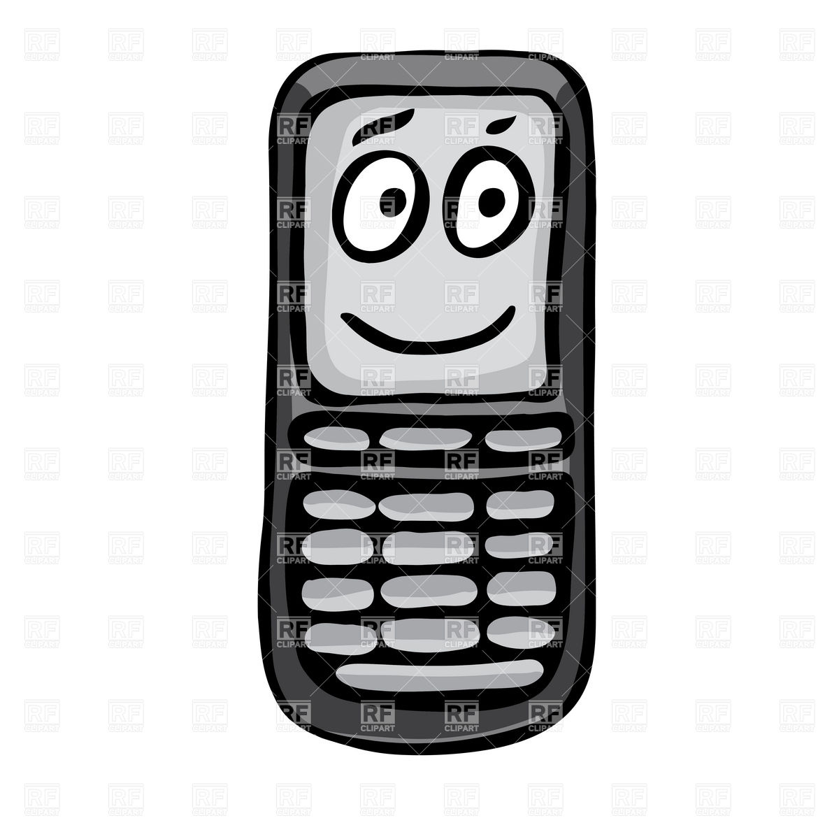     Phone With Face 16143 Objects Download Royalty Free Vector Clipart