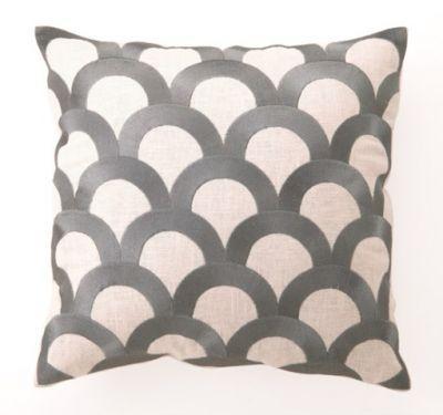     Pillows Chocolate Gold Gray Linen 16 Inch Square Throw Pillows