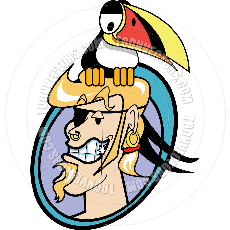 Pirate Vector Illustration By Clip Art Guy   Toon Vectors Eps  45600