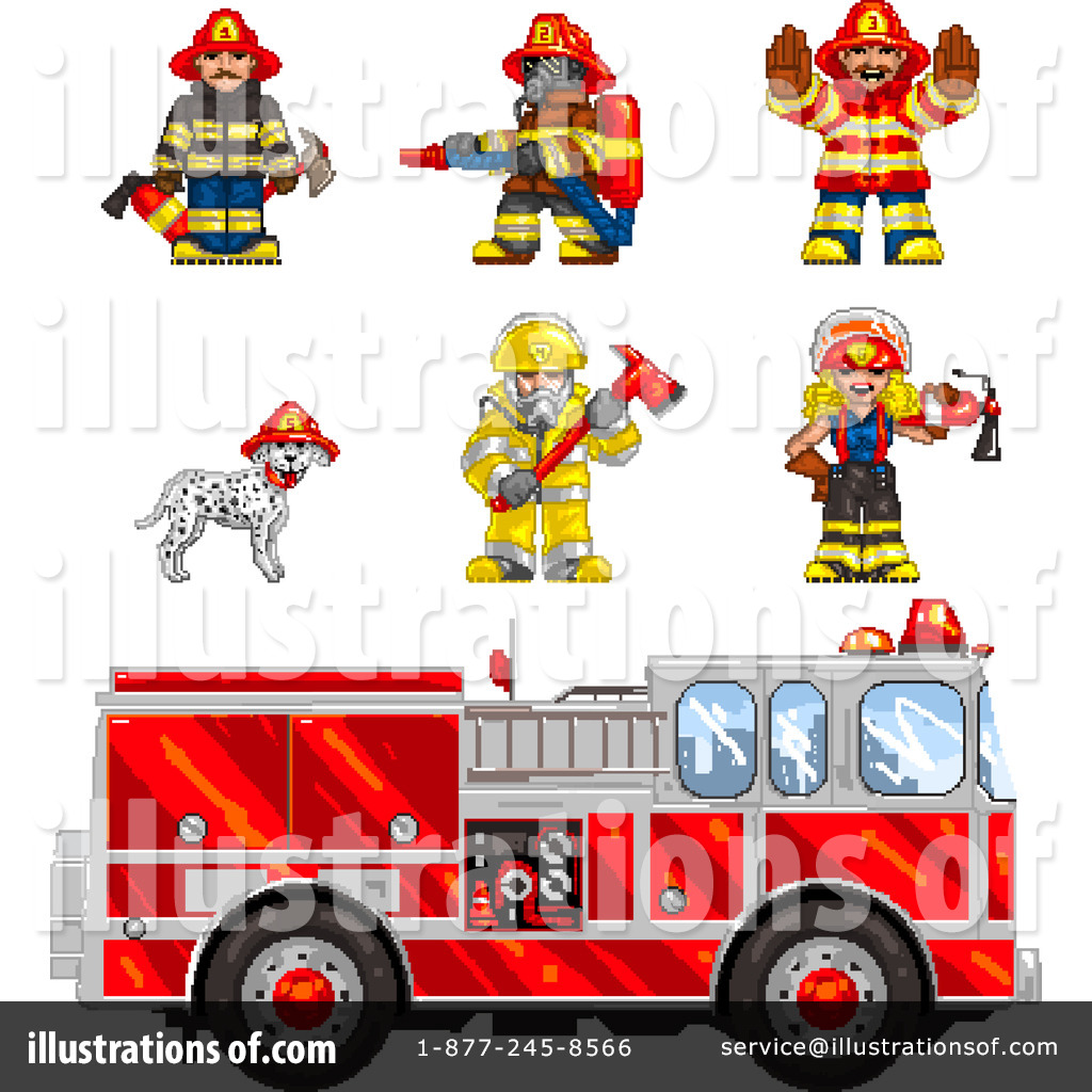 Royalty Free Rf Fire Department Clipart Illustration By Tonis Pan