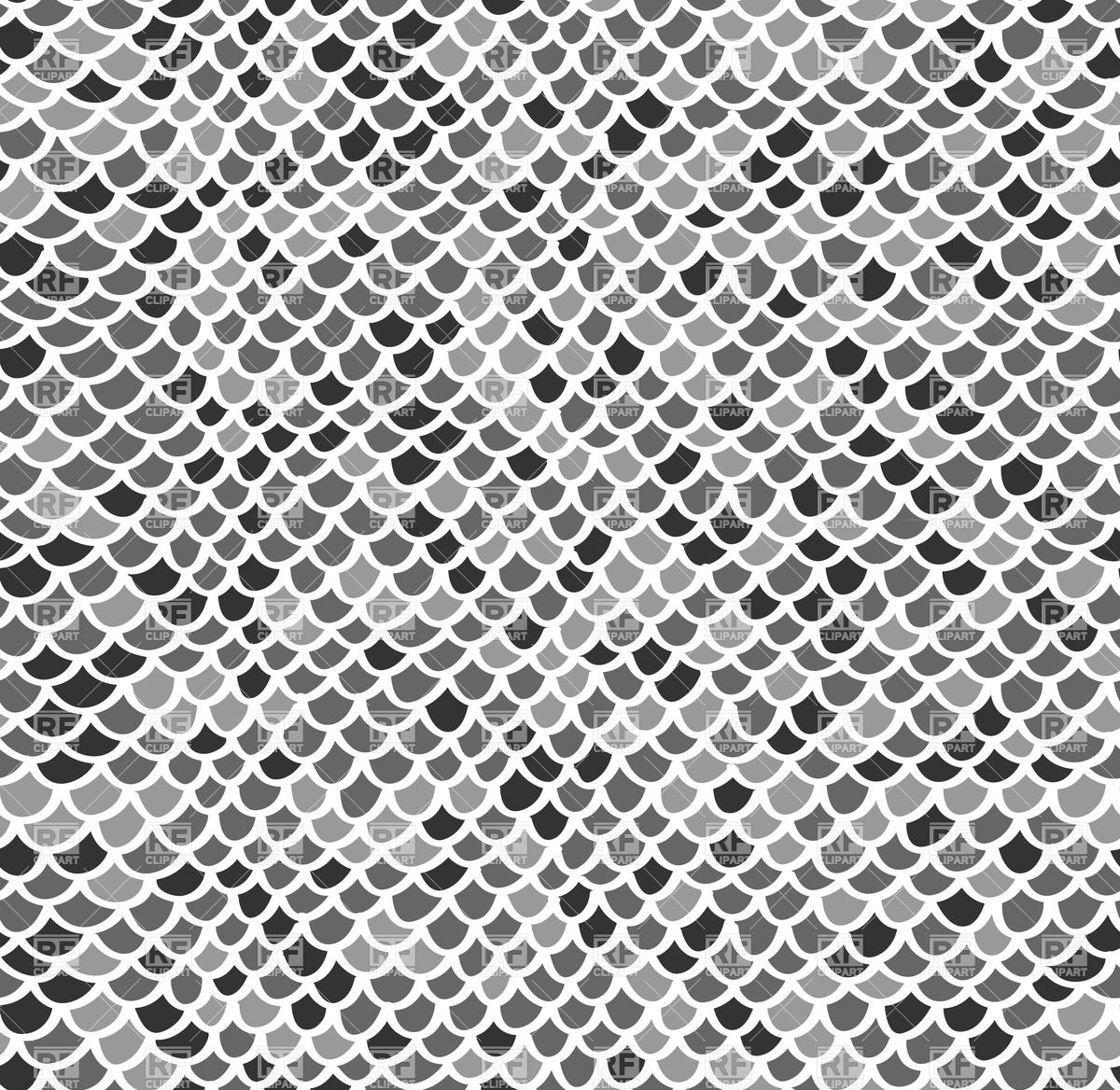 Scale Seamless Mosaic Pattern In Gray Colors Backgrounds Textures