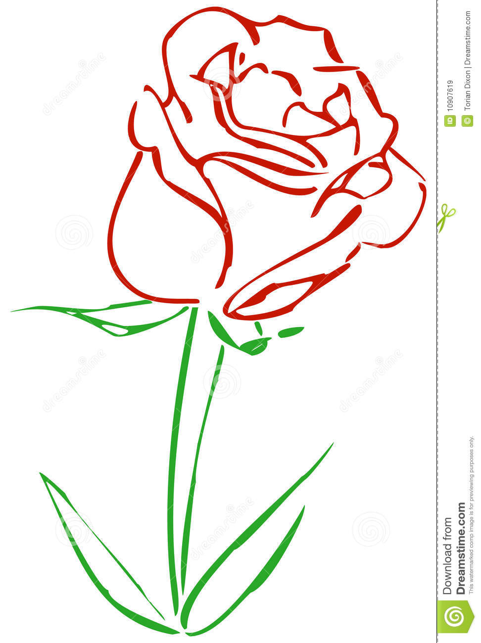 Simple Rose Clip Art Simple Red Rose 10907619 Jpg