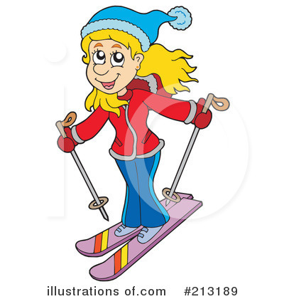 Skiing Clipart  213189   Illustration By Visekart