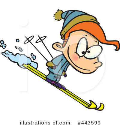 Skiing Clipart  443599   Illustration By Ron Leishman