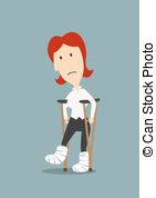 And Stock Art  644 Broken Legs Illustration And Vector Eps Clipart