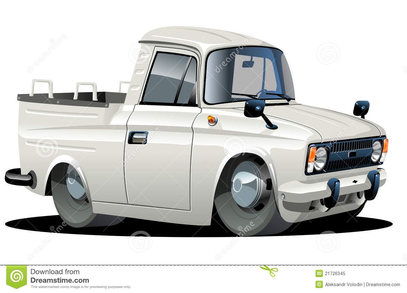 Cartoon Pickup Truck Clipart Vector Cartoon Delivery Pickup
