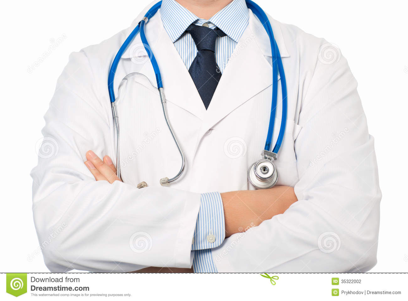 Doctor In White Coat With A Stethoscope Stock Photography   Image    