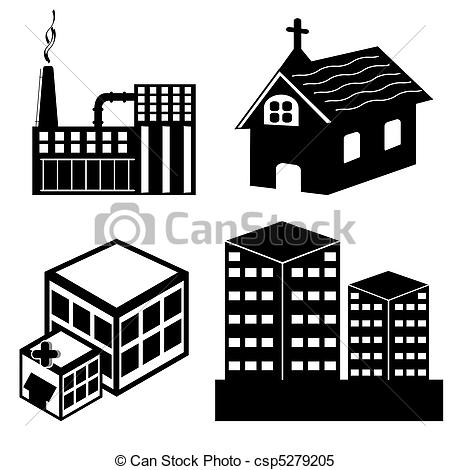 Doctors Office Building Clipart Different Building Stock