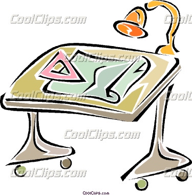 Drafting Clipart Drafting Table Coolclips Vc011323 Jpg