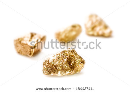 Gold Nugget Black And White Clipart Gold Nuggets Isolated On White
