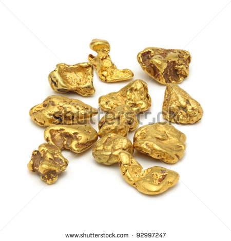 Gold Nugget Black And White Clipart Gold Nuggets White Background