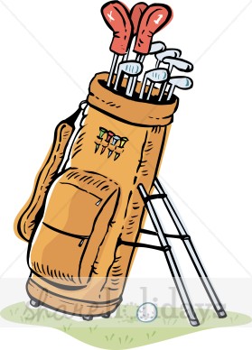 Golf Bag Clipart   Party Clipart   Backgrounds