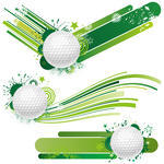 Golf Design Element Vector Golf Tournament Flyer Poster Template Golf