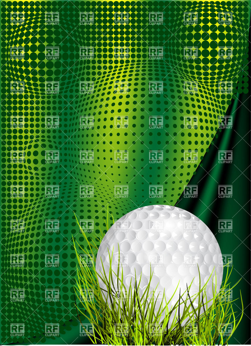 Green Golf Background With Optical Illusion Download Royalty Free