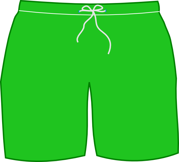 Green Swim Shorts Clip Art At Clker Com   Vector Clip Art Online