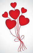 Heart Shaped Valentine Day Balloons Stock Illustrations   Gograph