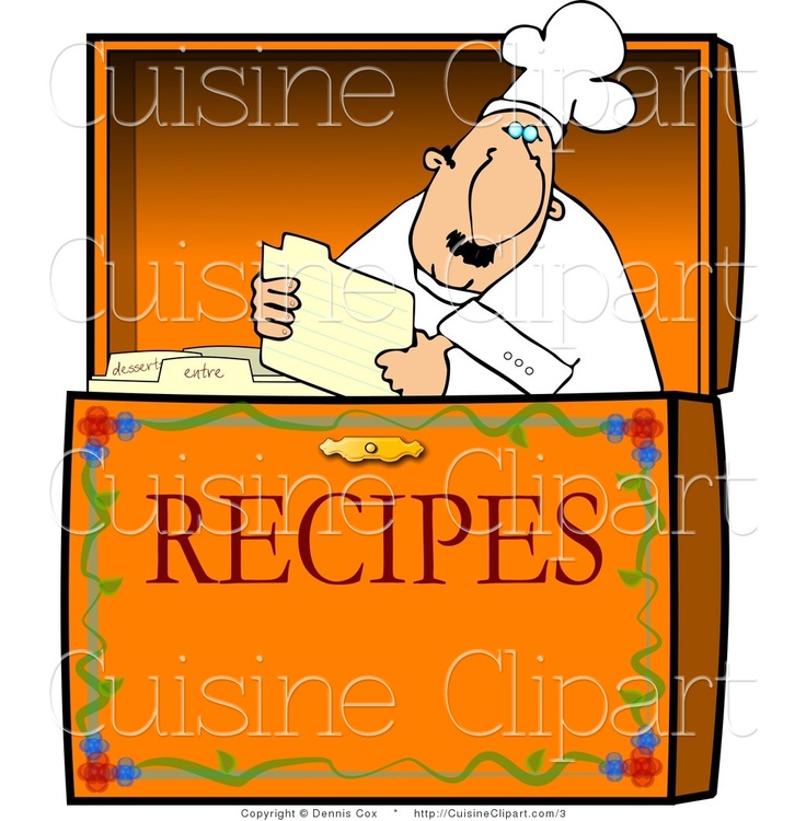 Recipe Box Clipart        No Fuss Crock Meals   Pinter    
