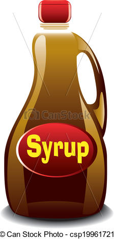 Syrup   Illustration Of A Bottle Of Syrup Csp19961721   Search Clipart