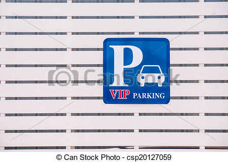 Vip Parking Sign Vip Parking Sign On White