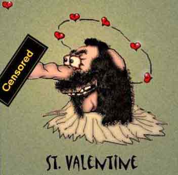 Animated Valentine E Cards  St Valentine Funny Cartoon Clipart Picture