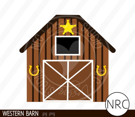 Barn Country Clip Art   Cute Cowboy Cowgirl Ranch Farm Clip Art