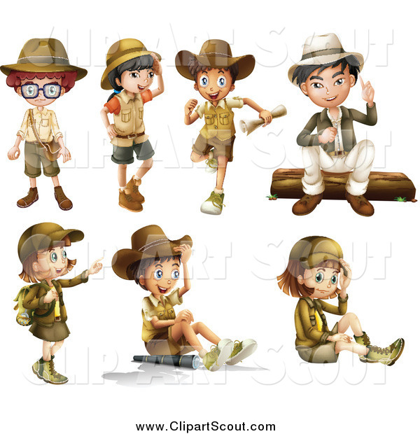 Clipart Of Explorer Boys And Girls By Colematt    387