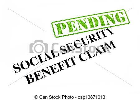 Clipart Of Social Security Benefit Claim Pending   Social Security