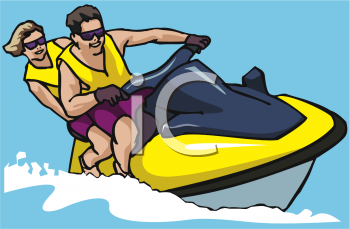 Clipart Picture Of People On A Jet Ski