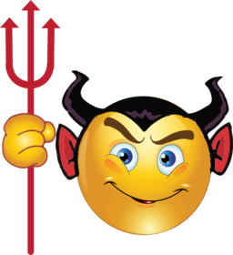 Devil Smiley Emoticon Clipart   Royalty Free Public Domain Clipart