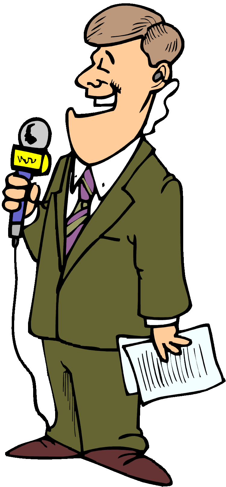 Displaying 20  Images For   Cartoon News Reporter   