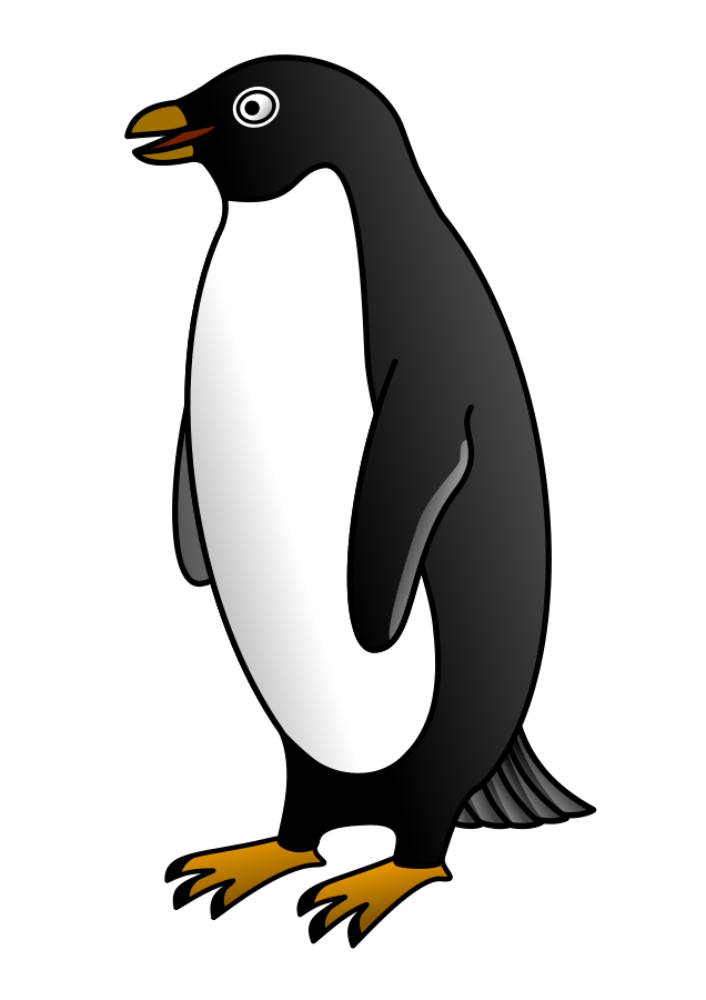 Emperor Penguin Chick  Head  Clipart Vector Clip Art Online