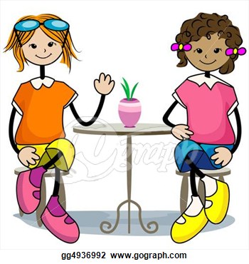 Friends Hanging Out   Clipart