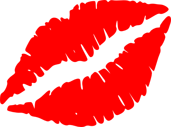 Red Lip Kiss Clip Art At Clker Com   Vector Clip Art Online Royalty