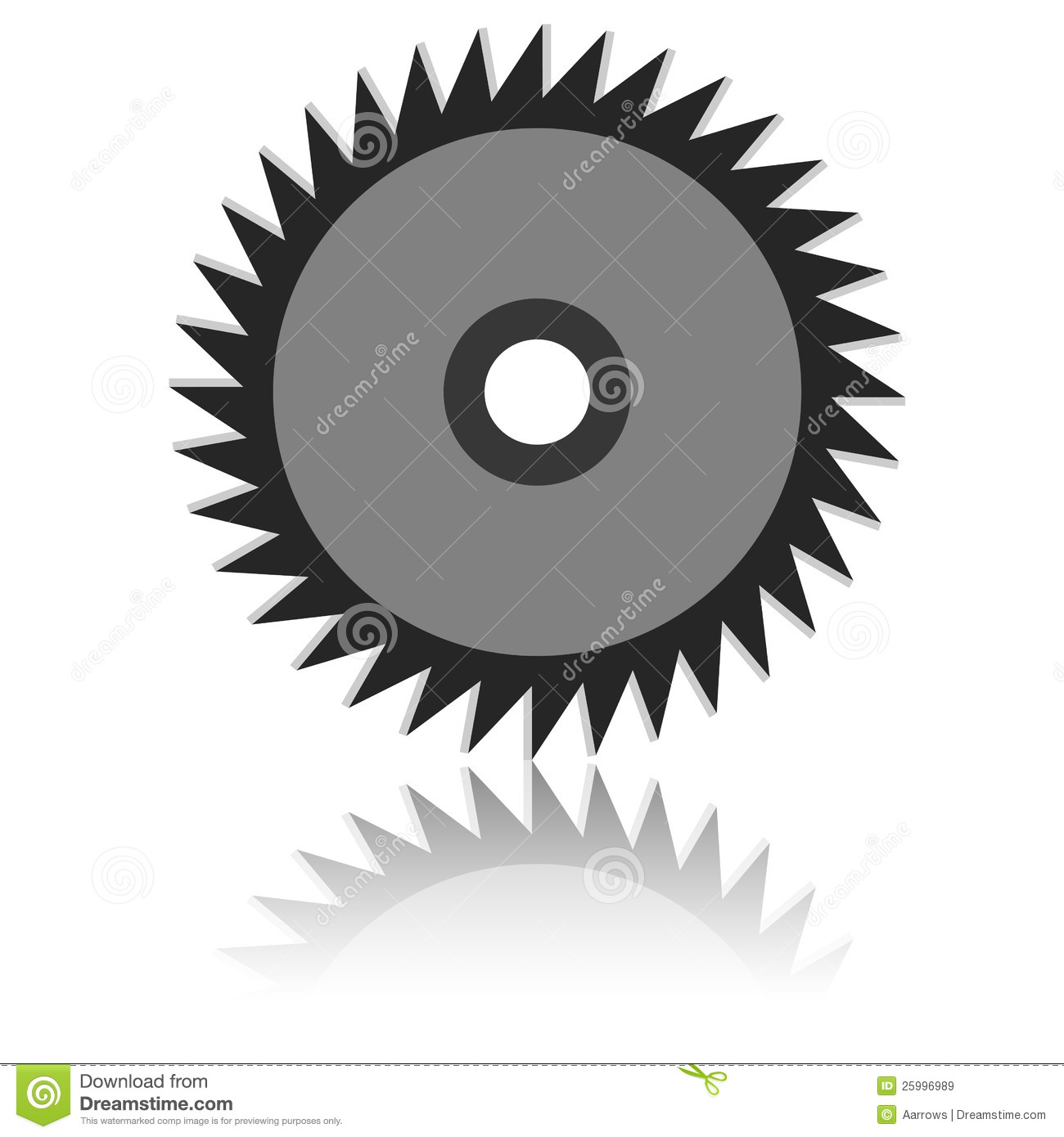Saw Blade Clipart Black And White Circular Saw Blade On A White
