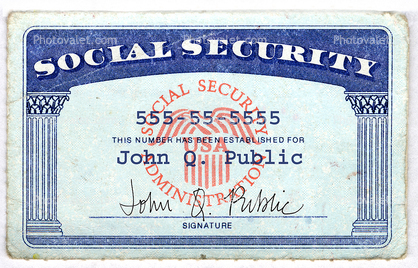 Social Security Card Images Photography Stock Pictures Archives