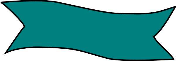 Teal Banner Clip Art Vector Online Royalty Free And Public