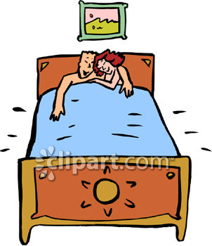 0060 0806 2413 1434 Happy Couple In Bed Clipart Image Jpg