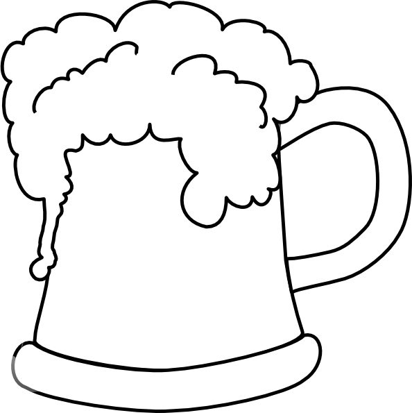 Beer Mug Outline Clip Art At Clker Com   Vector Clip Art Online    