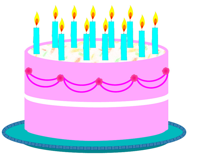 Birthday Cake 2 Clipart Sketch Lge 14cm   This Clipart Draw    