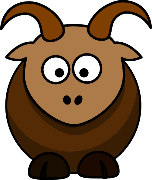 Brown Goat Clip Art At Clker Com   Vector Clip Art Online Royalty