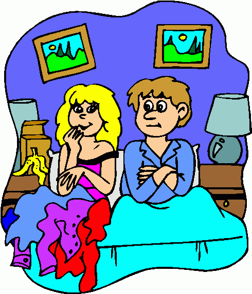 Couple In Bed Clipart   Couple In Bed Clip Art