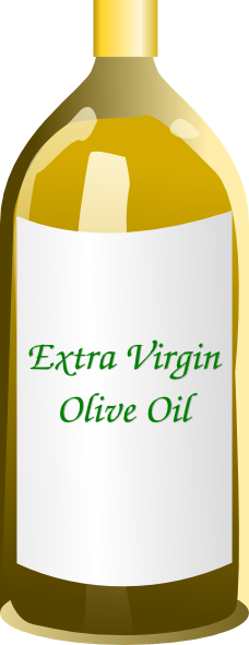 Extra Virgin Olive Oil Bottle Clip Art At Clker Com   Vector Clip Art    