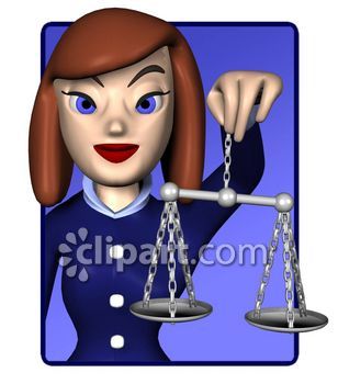Female Lawyer Clipart