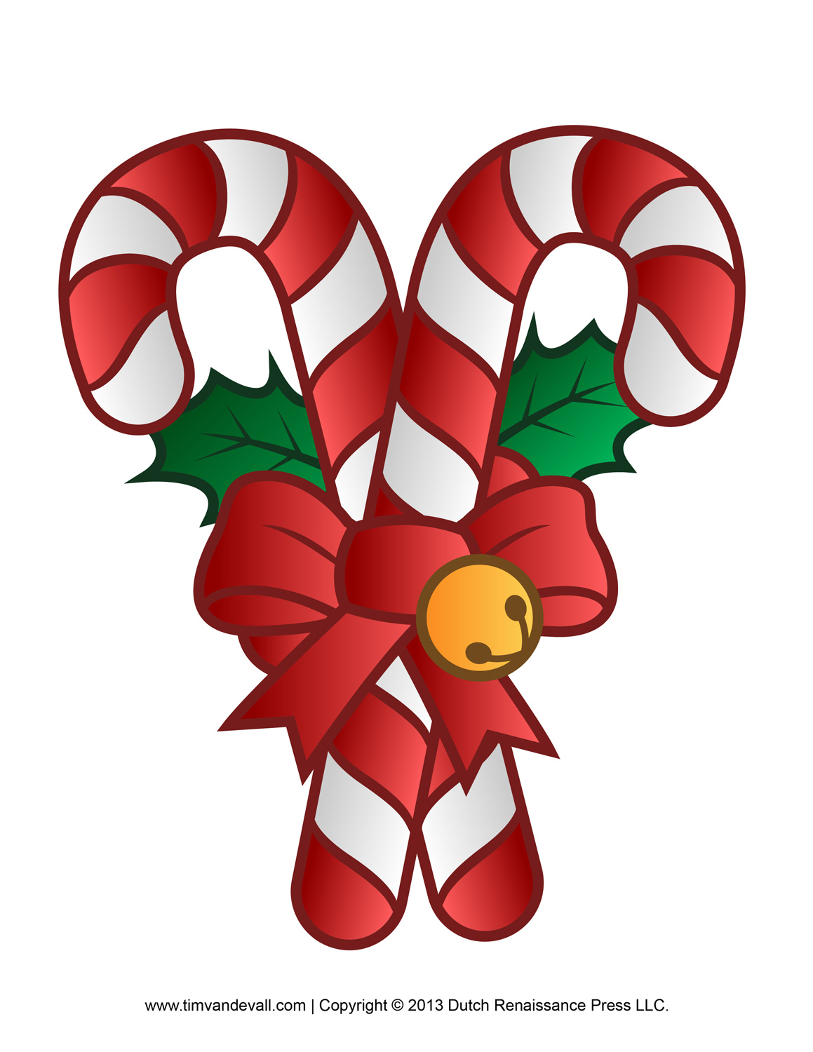 Free Candy Cane Template Printables Crafts Clipart   Decorations
