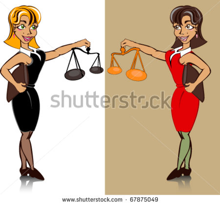 Girl Lawyer Clip Art Woman Lawyer   Stock Vector