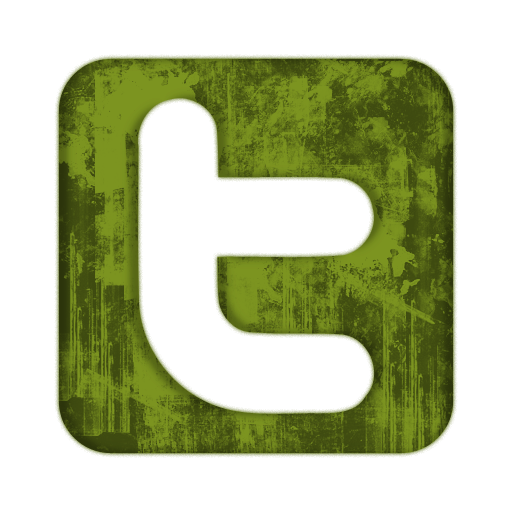      Green Grunge Clipart Icon Social Media Logos Twitter Logo Square Png