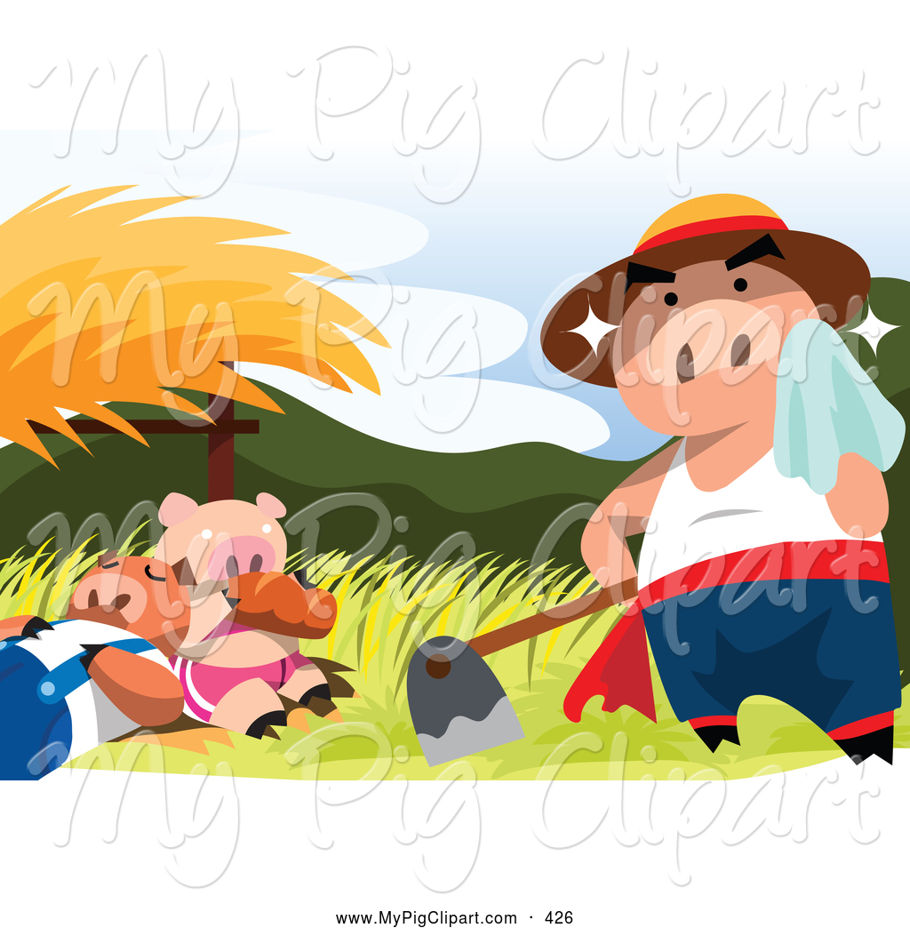 Hard Working Clipart Pig Clipart   New Stock Pig
