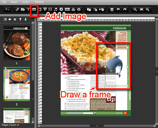 Image Or Choose One Of The Built In Clipart On The Right Side Panel