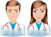 Male And Female Doctor Stock Illustrations   Gograph